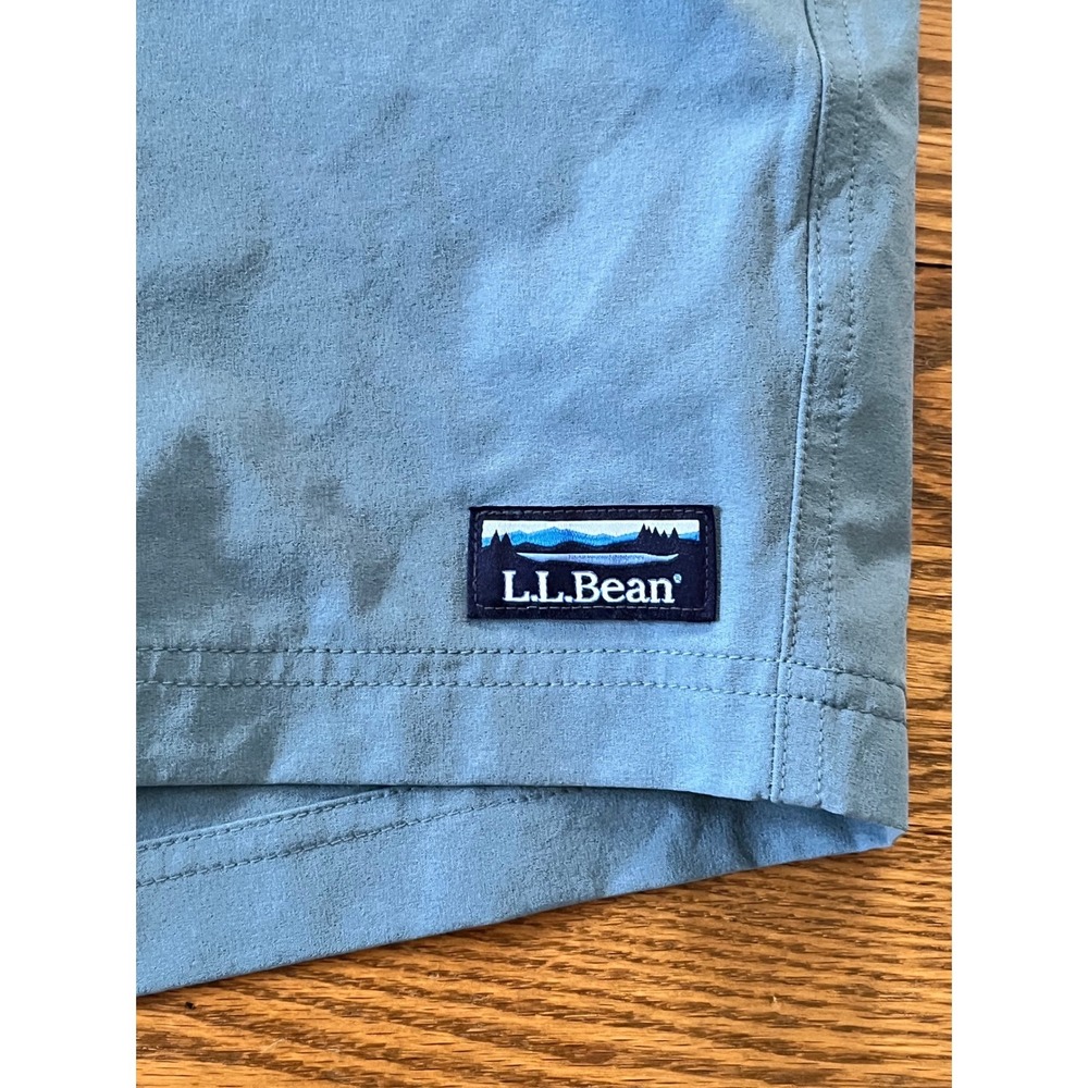 LL Bean Mens Bounder Shorts Blue Recycled Polyester Sorona XL 521556 - Picture 2 of 7